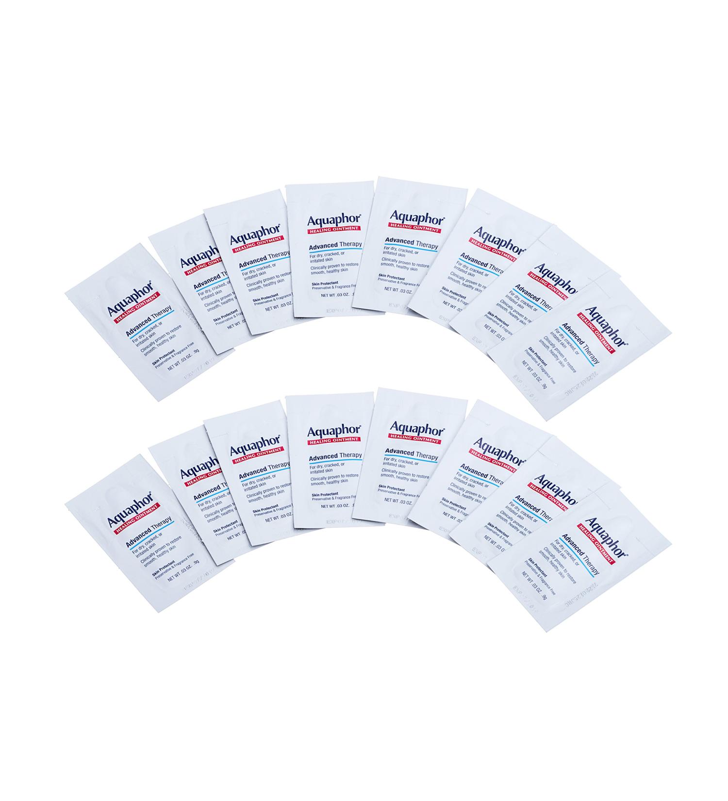 Aquaphor Advanced Skin Therapy .9g Packet (16ct) - Hydrating & Healing Formula - Buy Online on GoSupps.com