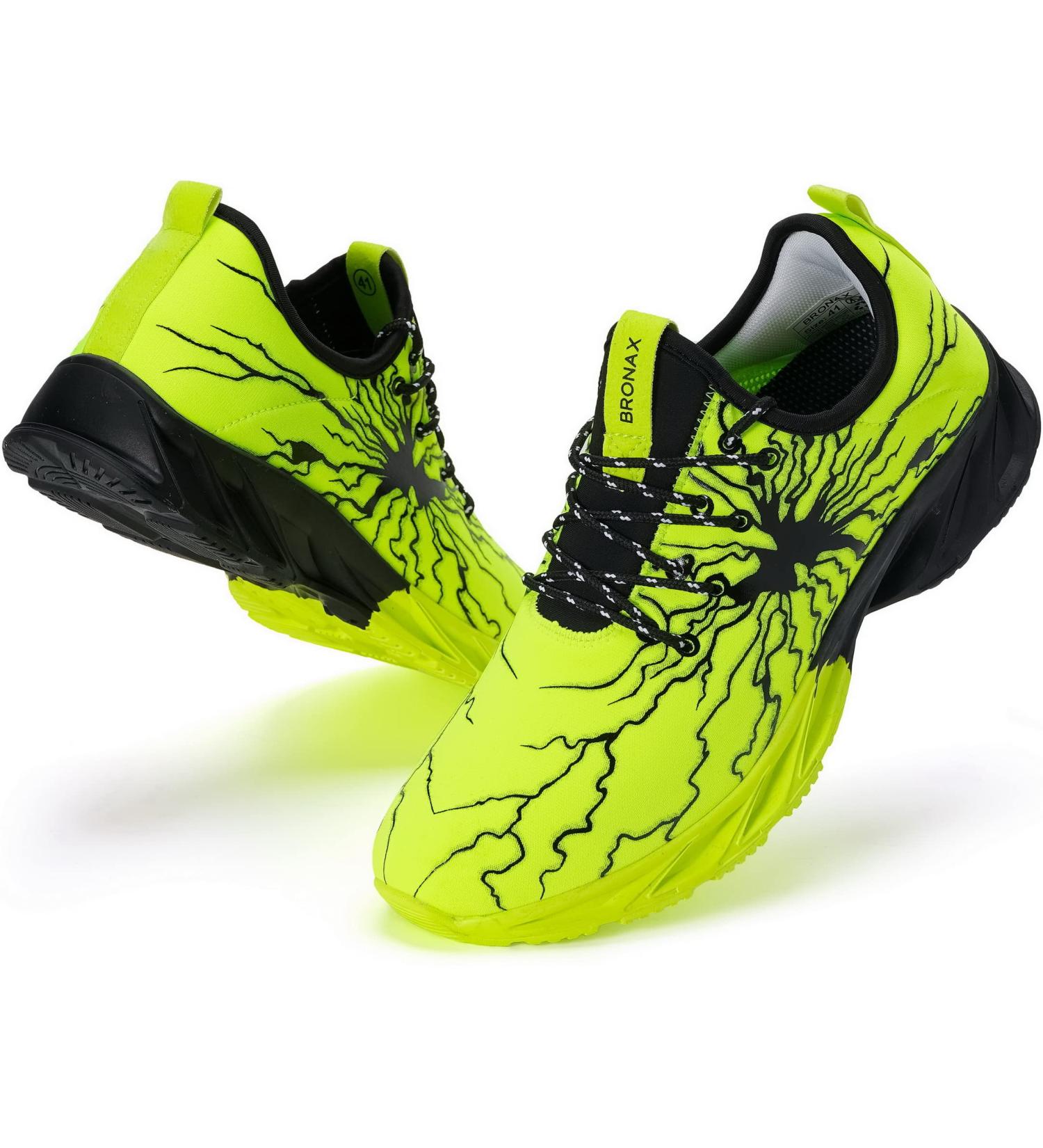 BRONAX Sneakers for Men - Sports Jogging Shoes 6 Colors Available (35-47 EU) - Green - Buy Online on GoSupps.com