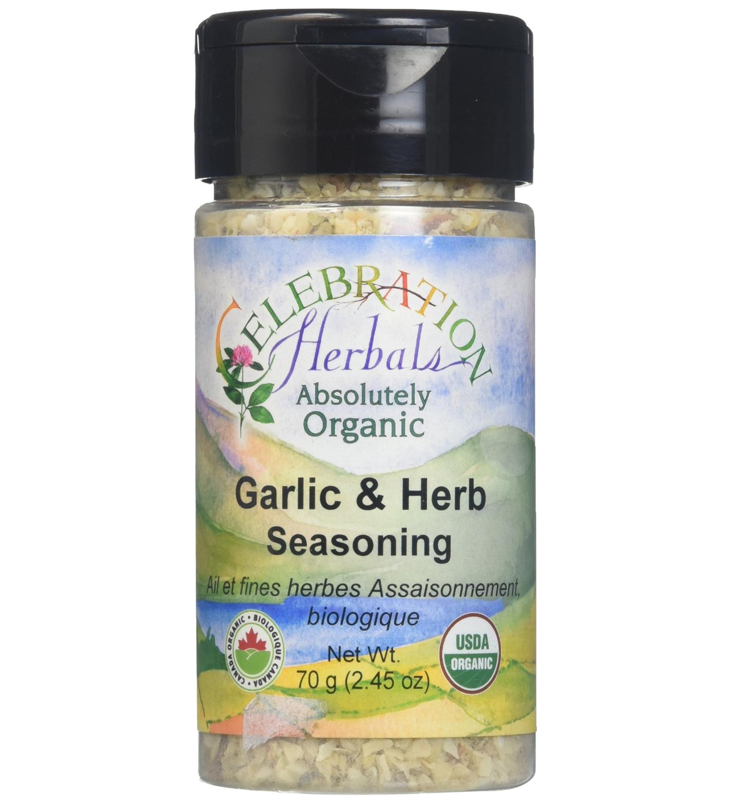 Organic Garlic & Herb Seasoning - Celebration Herbals | 0.02 lb - Premium International Shipping Available - Buy Online on GoSupps.com