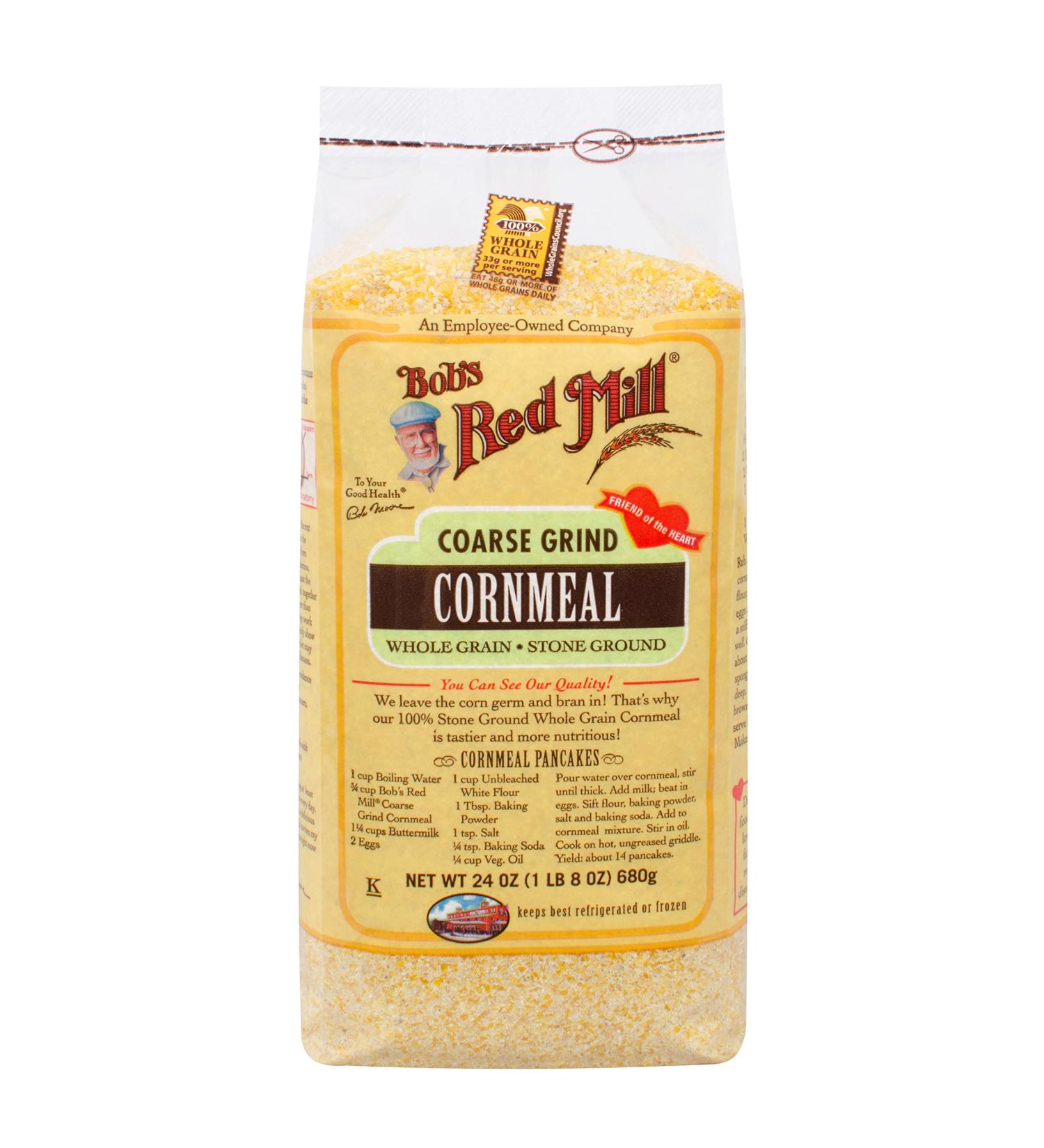 Bob's Red Mill Cornmeal Coarse 24oz - Premium Quality, Gluten-Free, Non-GMO - 1.5lb Pack for Authentic Southern Cornbread and Baking - Buy Online on GoSupps.com