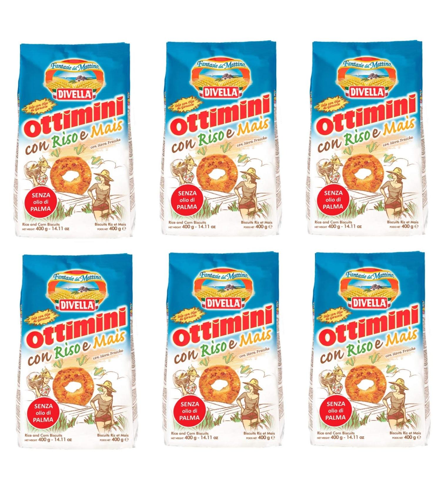 Divella Divella Ottimani with Rice and Corn Shortbread Biscuits with Rice and Corn 400 g