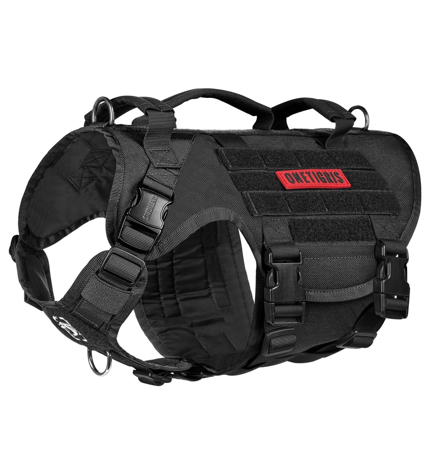 Oneigris Dog Harness | X Destroyer Tactical Adjustable Anti-Trail Tableware - Buy Internationally - Buy Online on GoSupps.com