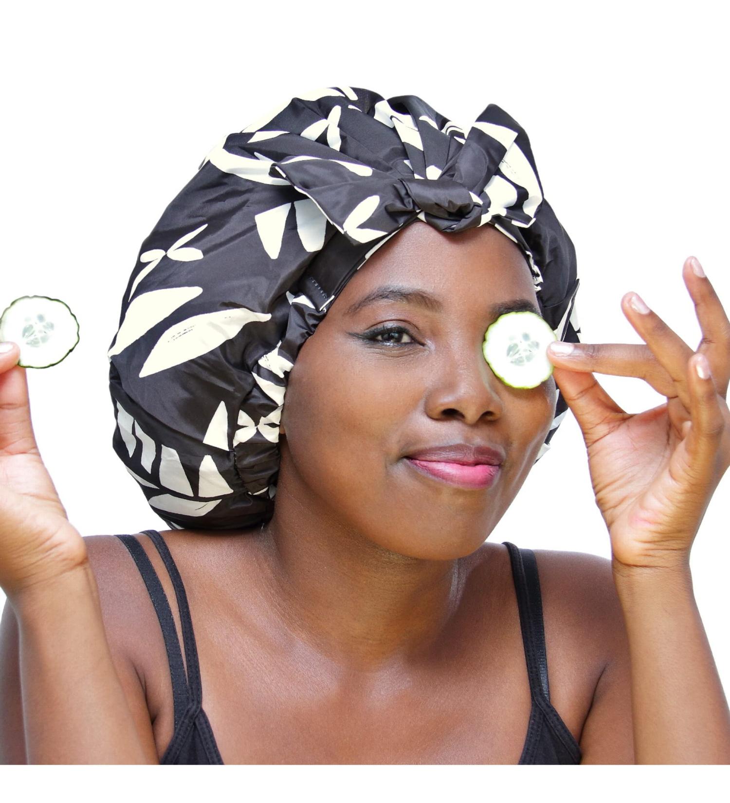 TTAT Extra Large Waterproof Shower Cap for Braids, Dreadlocks, Locs, Afro Hair - Reusable & Adjustable - Mould Resistant - Ideal for Home Spa, Conditioning, Hotel & Salon - Cool Breeze - Buy Online on GoSupps.com