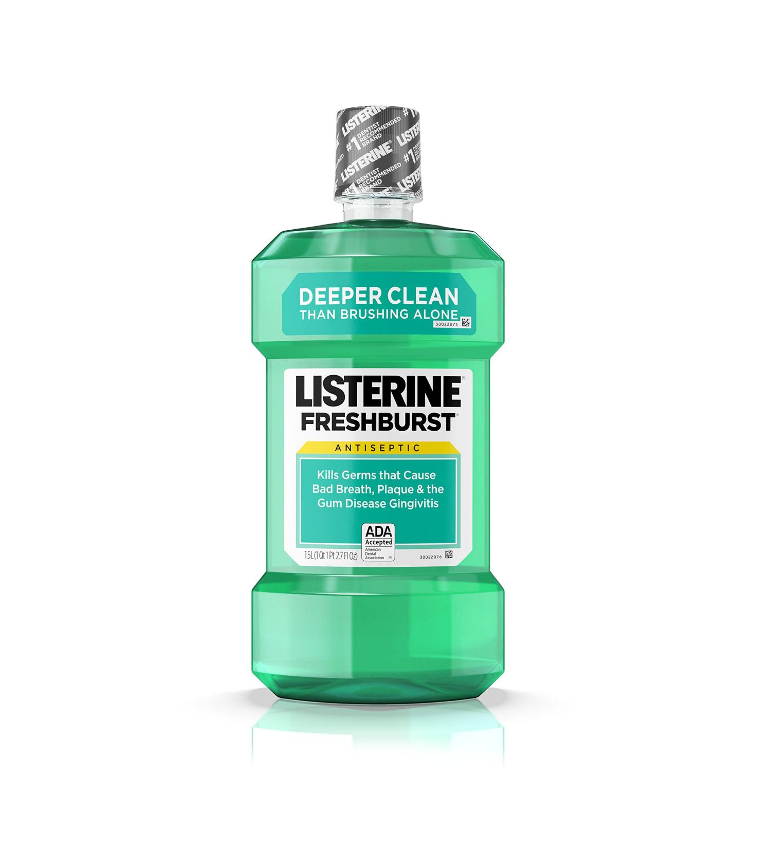 Listerine Antiseptic Mouthwash FreshBurst 1500 ml - Pack of 2