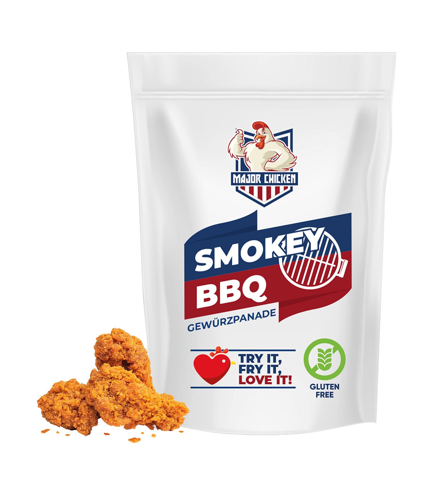 Smokey BBQ Chicken Spice Panade - 500g Marinade for Crispy Fried Chicken & Wings | Tasty & Smokey Flavor - Buy Online on GoSupps.com