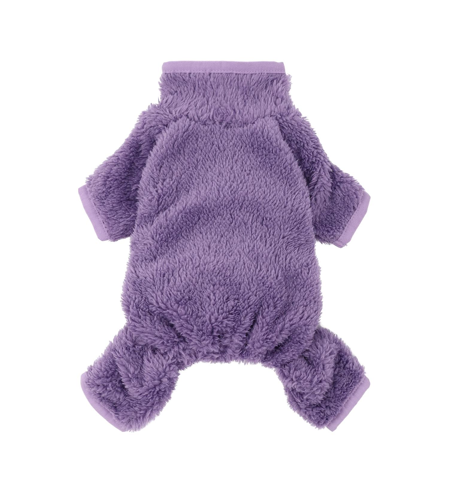 Fitwarm Fuzzy Velvet Dog Pajamas - Small Purple | Winter Clothes for Dogs & Cats - Buy Online on GoSupps.com
