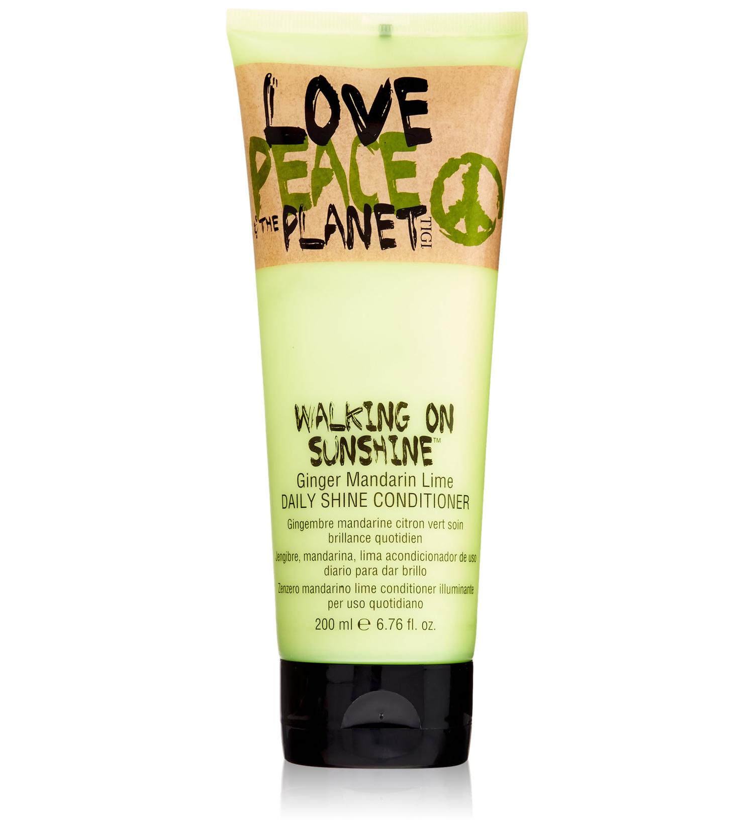 Tigi Love Peace and The Planet Walking On Sunshine Conditioner - Ginger Mandarin Lime 6.76 oz | Nourish & Shine Hair Care for International Shipping - Buy Online on GoSupps.com