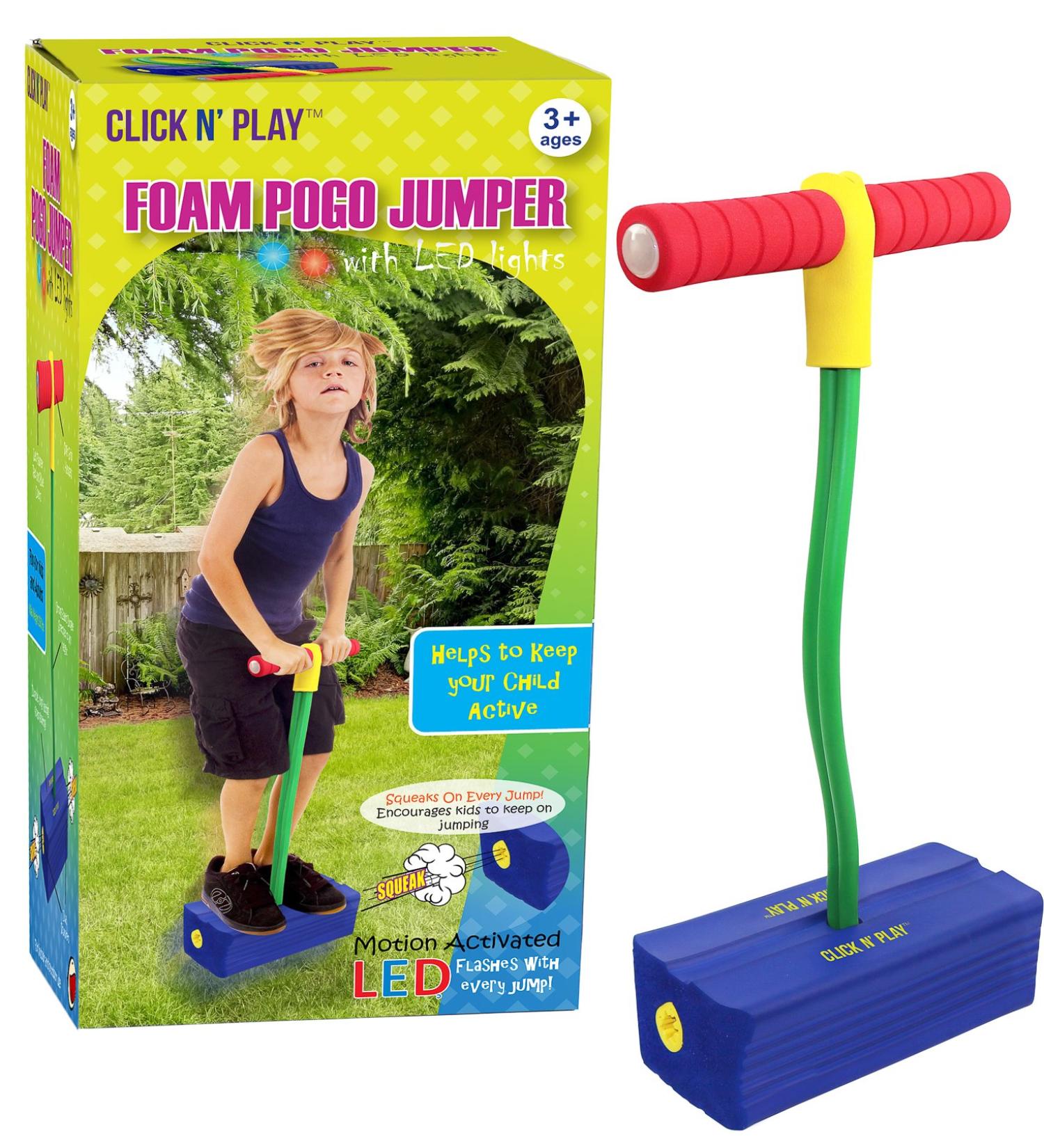 Click N Play Foam Pogo Jumper for Kids - Safe and Durable Pogo Stick for Toddlers| Supports up to 250lbs - Buy Online on GoSupps.com