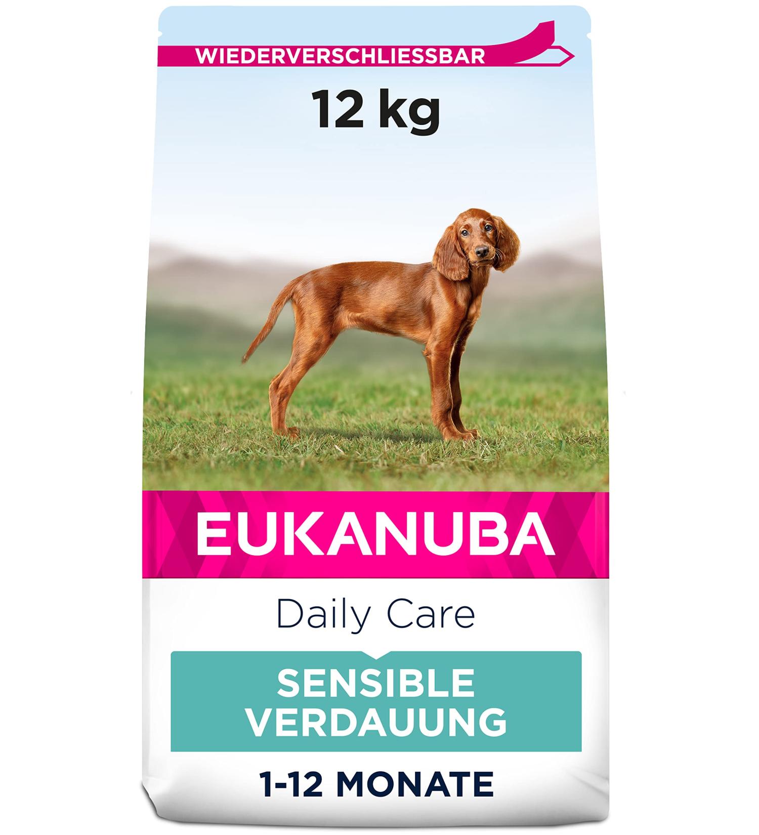 EUKANUBA Dog Daily Care Puppy Sensitive Digestion 12KG - Buy Online on GoSupps.com