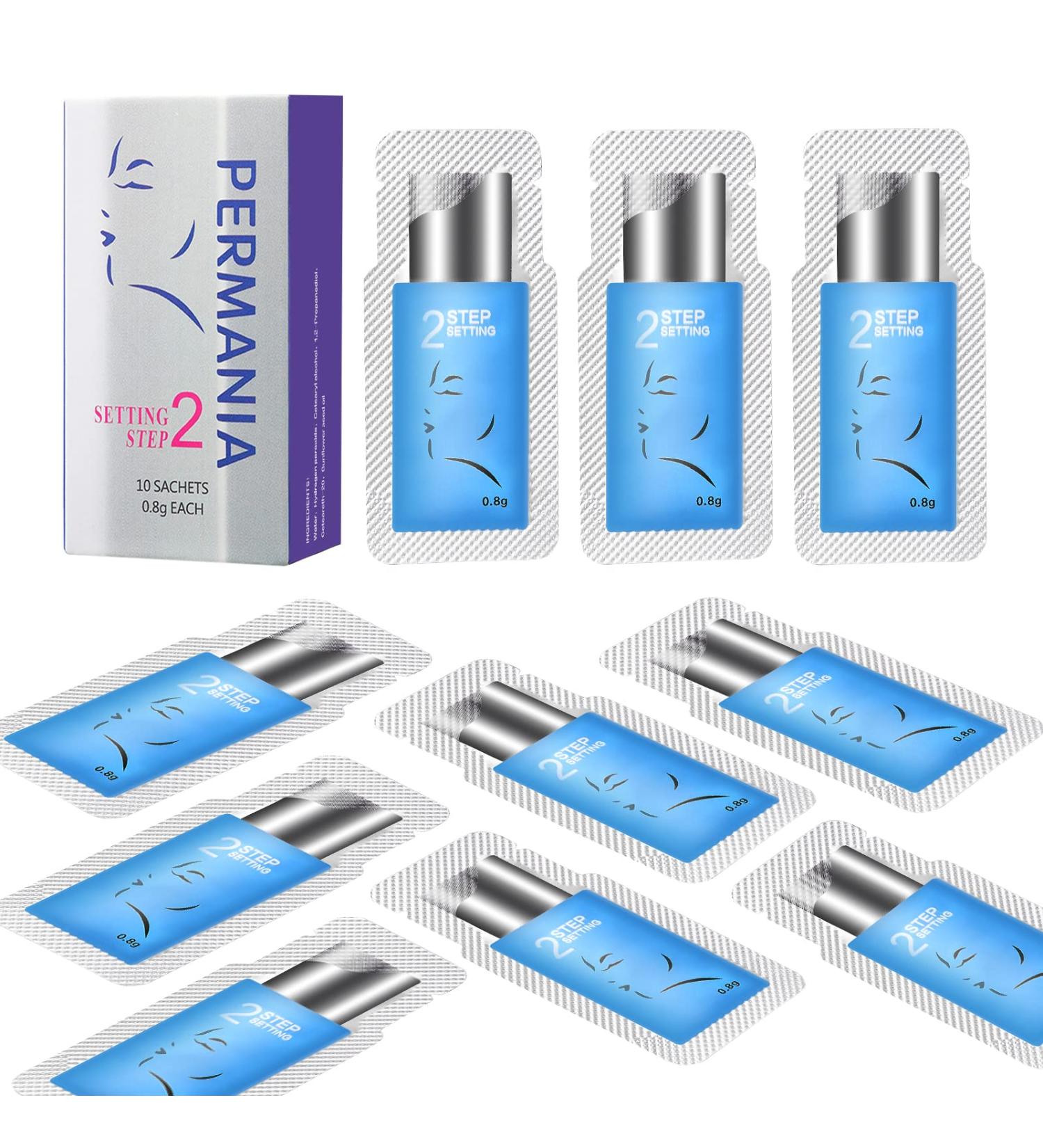 PERMANIA Lash Lift Kit 10 Sachets 0.8g/0.03oz Prep (STEP2) - Salon Quality Results at Home - Buy Online on GoSupps.com