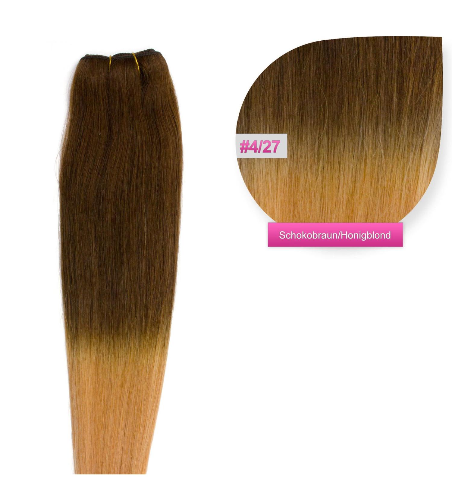 Buy WEFT Extensions 100% Remy Indian Hair - 50cm Ombr Balayage 4/27 | Premium Human Hair Tress for Sew-In Extensions - Buy Online on GoSupps.com