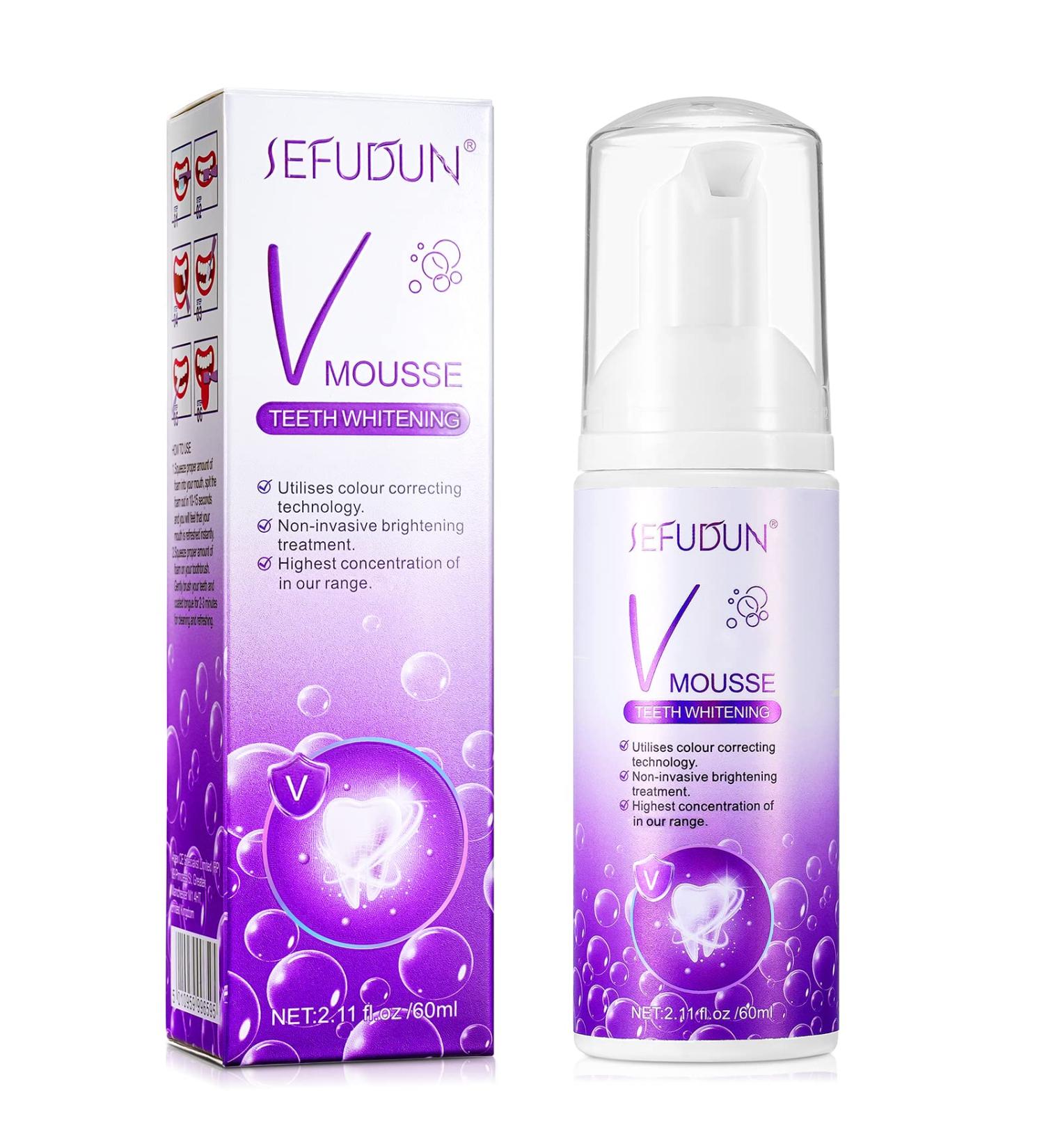 V34+ Color Corrector Toothpaste | Lila Purple Tooth Stain Removal & Whitening Booster (1PC) - Buy Online on GoSupps.com