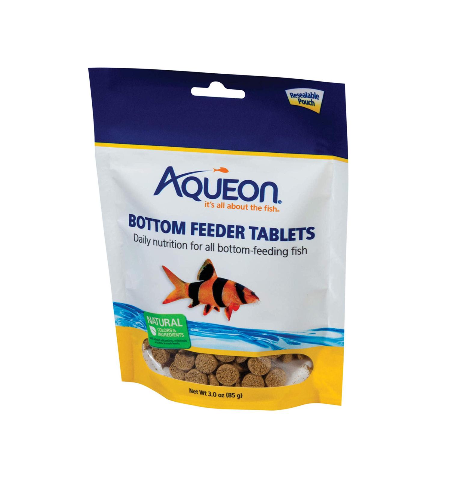 Aqueon Bottom Feeder Tablets 3 oz - Pack of 1 | Perfect Nutrition for Bottom Feeding Fish - Buy Online on GoSupps.com
