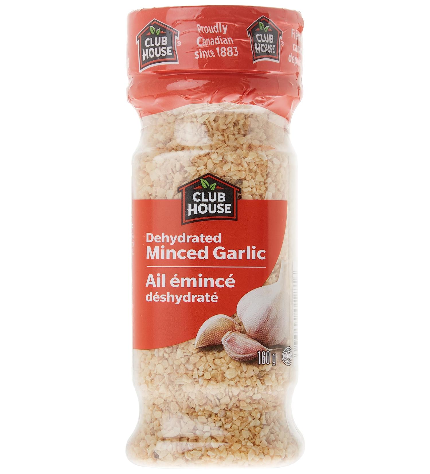Club House Quality Natural Herbs & Spices Dehydrated Minced Garlic 160g - Buy Online on GoSupps.com