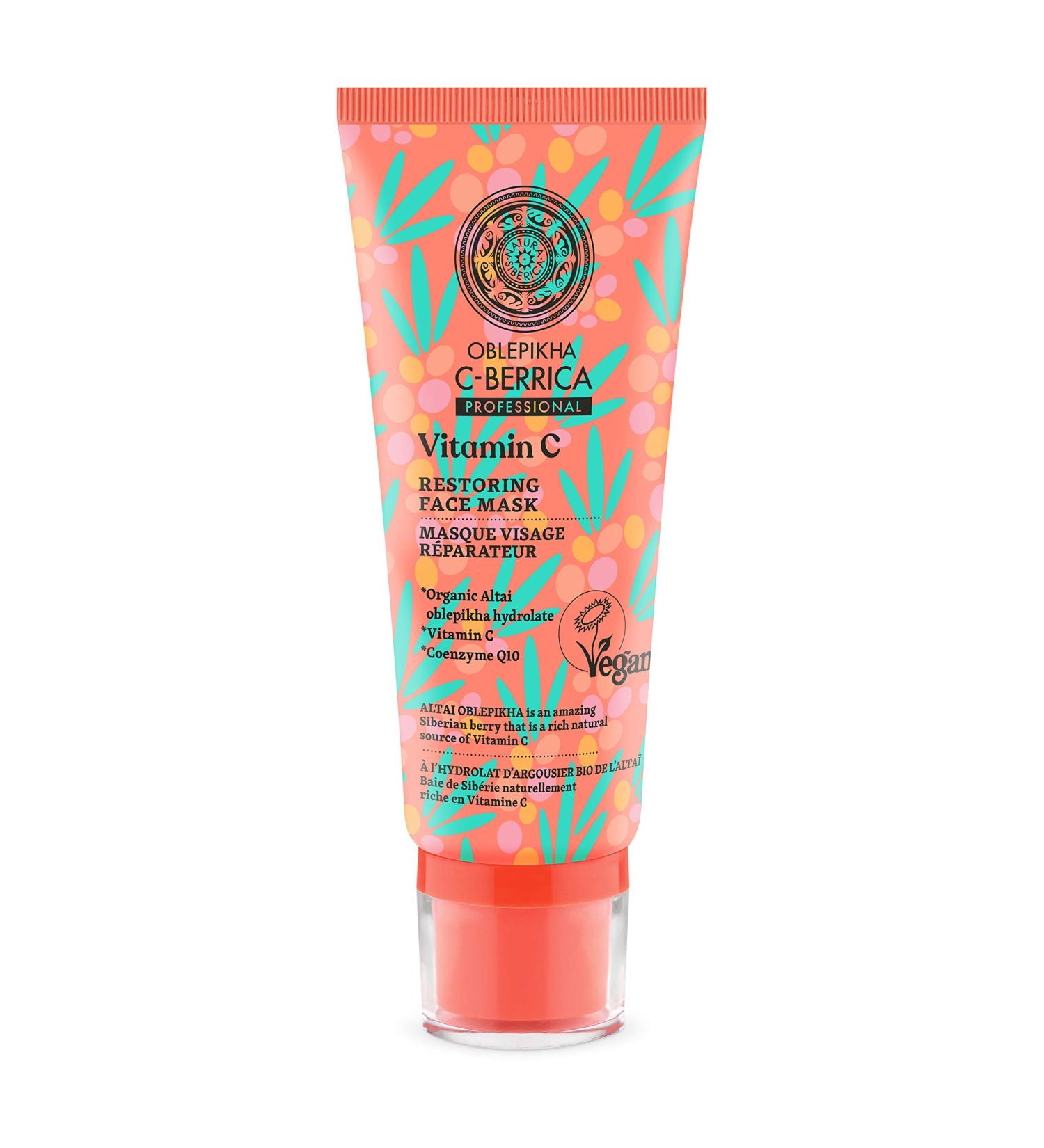 Natura Siberica OBLEPIKHA CBERRICA Restoring Face Mask - 100ml | Hydrating & Nourishing Skin Care for All Skin Types | International Shipping Available - Buy Online on GoSupps.com