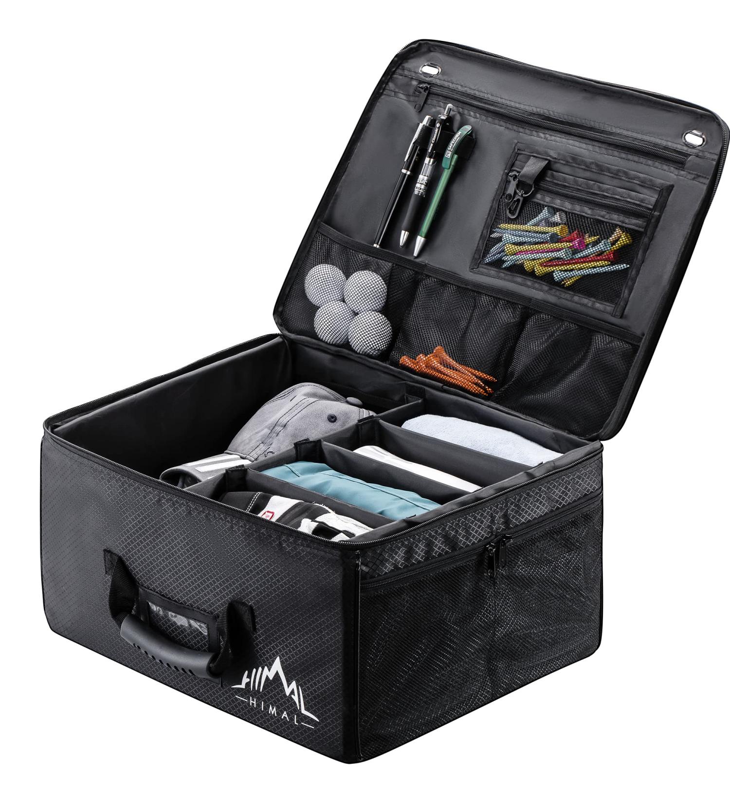 HIMAL Golf Trunk Organizer - Waterproof Car Golf Locker for Golf Accessories in Black - Buy Online on GoSupps.com