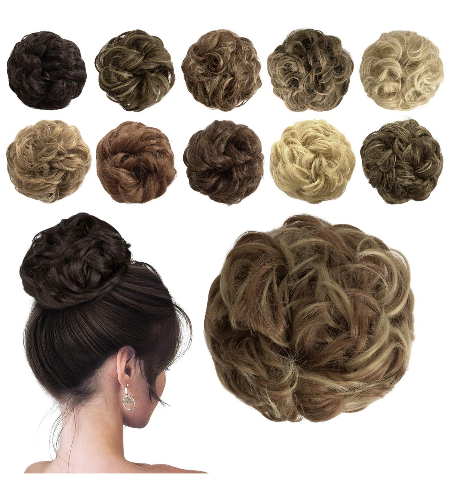 Buy Sofeiyan Hair Tendrils & Updos | Wavy Messy Chignon Hairstyles | 40g Brown & Blonde Hair Extensions for Women - International Shipping Available - Buy Online on GoSupps.com