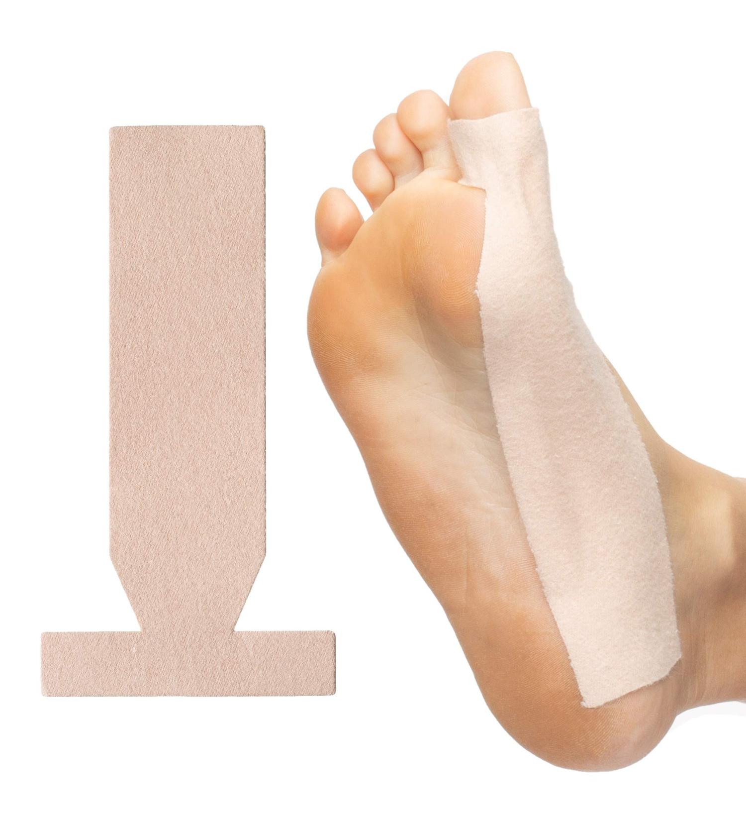ZenToes Turf Toe T-Straps - 10 Pack Moleskin Splints for Big Toe Injuries - Buy Online on GoSupps.com