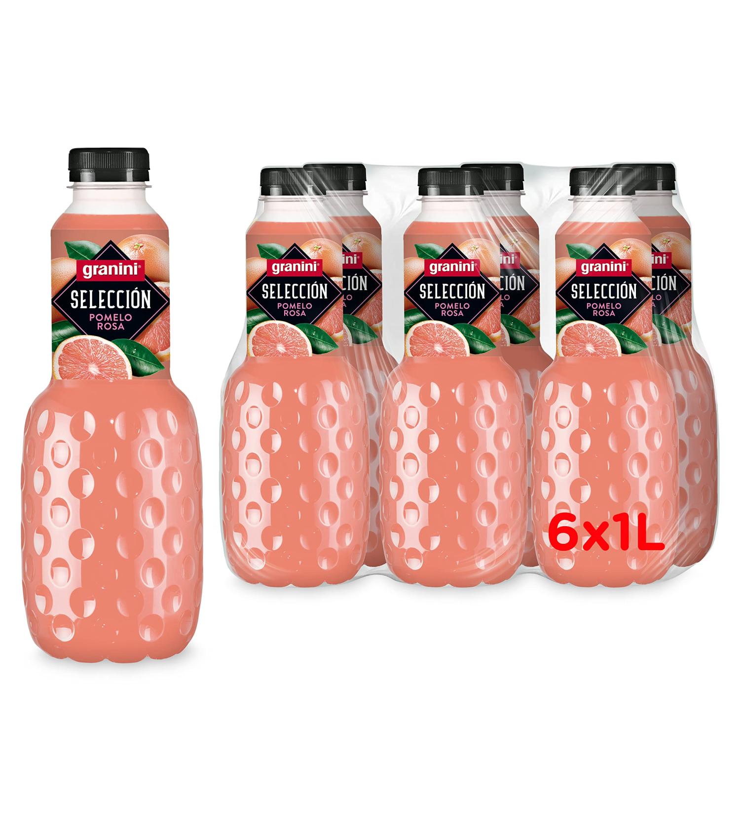  Granini Granini - Pink Grapefruit Drink made from Grapefruit Juice 6 x 1L Pack Selection - Buy Online on GoSupps.com