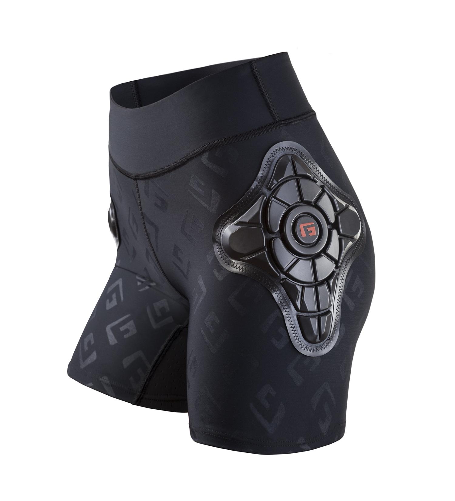 G-Form Women's Pro-X XL Padded Compression Pants - Black Logo | Premium Sports Gear for Enhanced Performance - Buy Online on GoSupps.com
