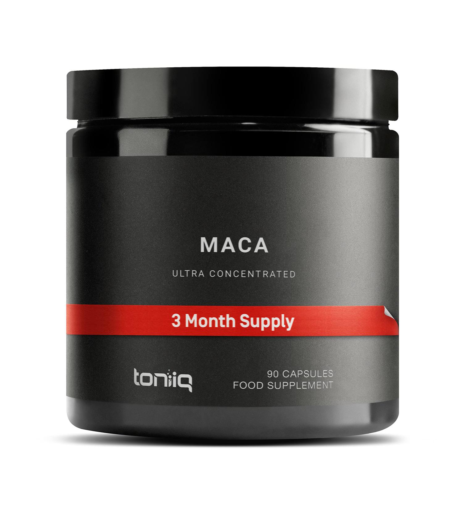 10,000mg Maca Root Capsules - Ultra High Strength 20x Concentrated Extract for Men & Women - Peruvian Maca Powder Gelatinized Black, Red, Yellow Complex - Wildcrafted Maca Root - Buy Online on GoSupps.com