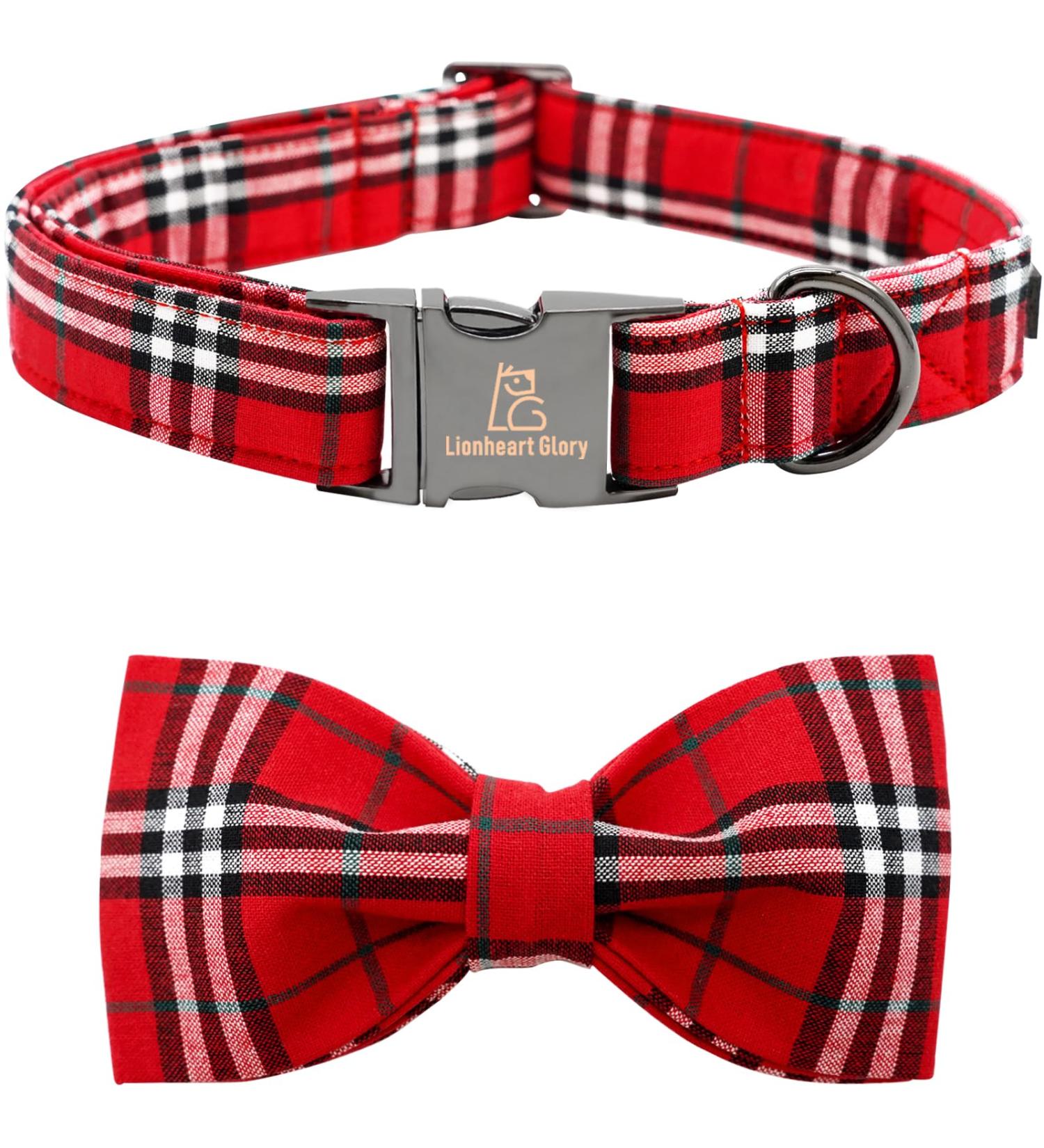 Shop Lionheart Glory Christmas Checkered Dog Collar - Comfortable Loop Collar for Big Dogs - X-Large - Perfect Holiday Gift for Boys & Girls - Buy Online on GoSupps.com