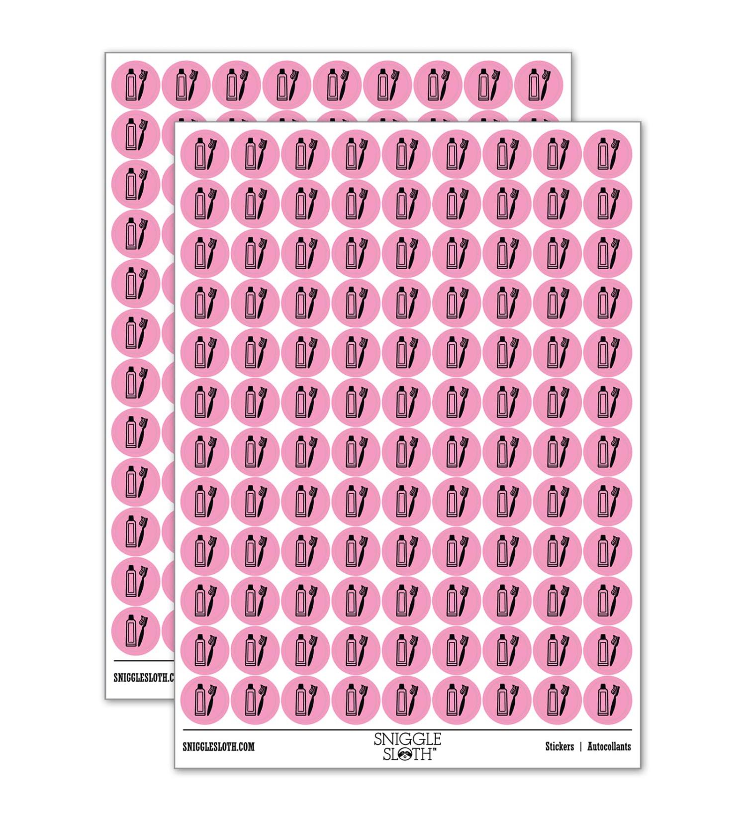 Sniggle Sloth Toothbrush & Toothpaste Set | 200+ Round Stickers | Matte Finish | Light Pink | International Shipping - Buy Online on GoSupps.com