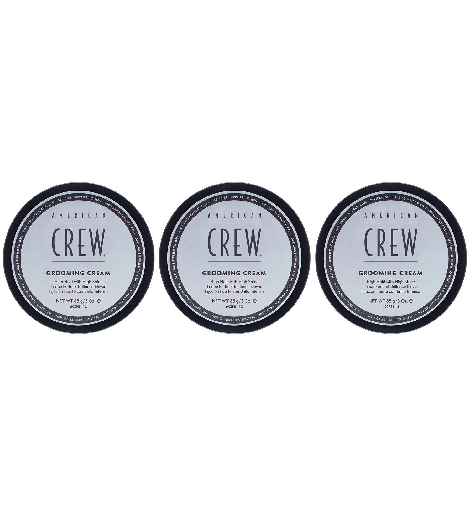 American Crew Strong Hold & Shine Grooming Cream 3 Pack 85g