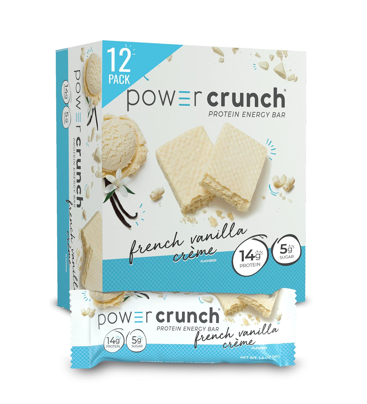 Power Crunch French Vanilla Creme Protein Wafer Bars - High Protein Snacks (12 Count) - Buy Online on GoSupps.com