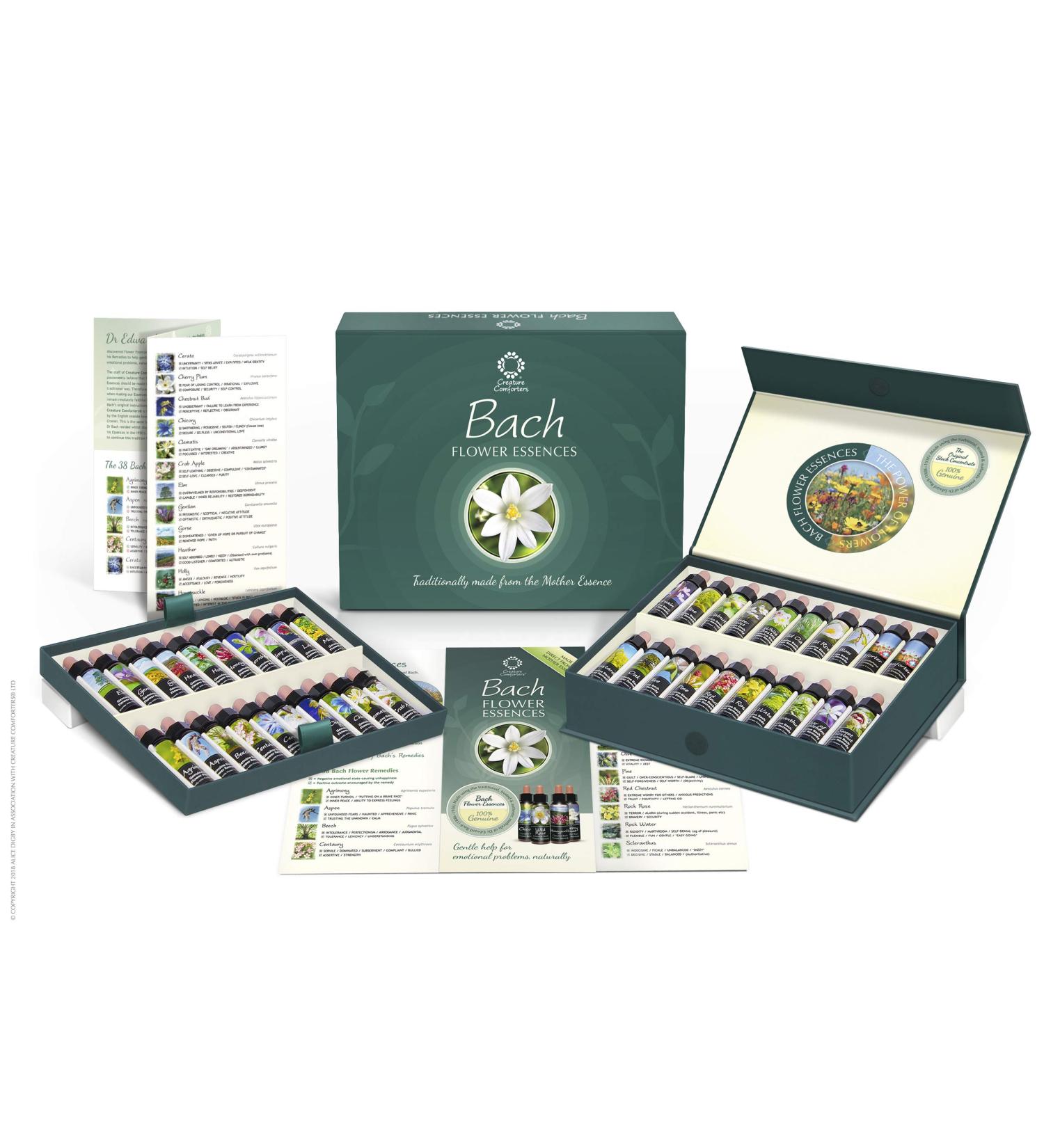 Bach Flower Remedy Set - 40 x 10ml Stock Essences in Boxed Practitioner Kit - Buy Online on GoSupps.com