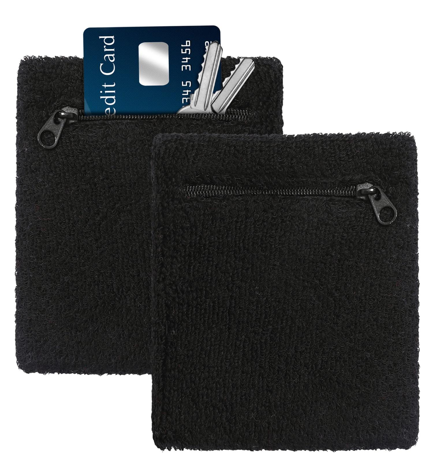 Wrist Wallet with Zipper - Sweat Wristband for Men & Women - Running Wrist Pouch - Buy Online on GoSupps.com