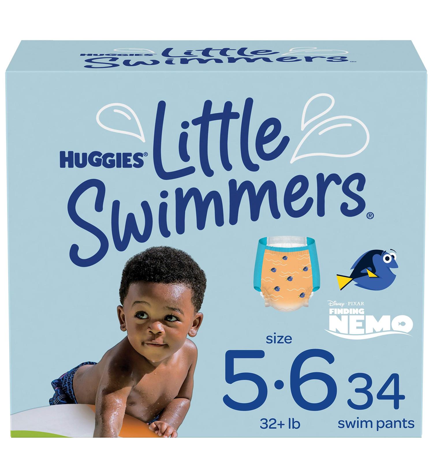 Huggies Little Swimmers Disposable Swim Diapers Size 5-6, Large - 34 Ct - Buy Online on GoSupps.com