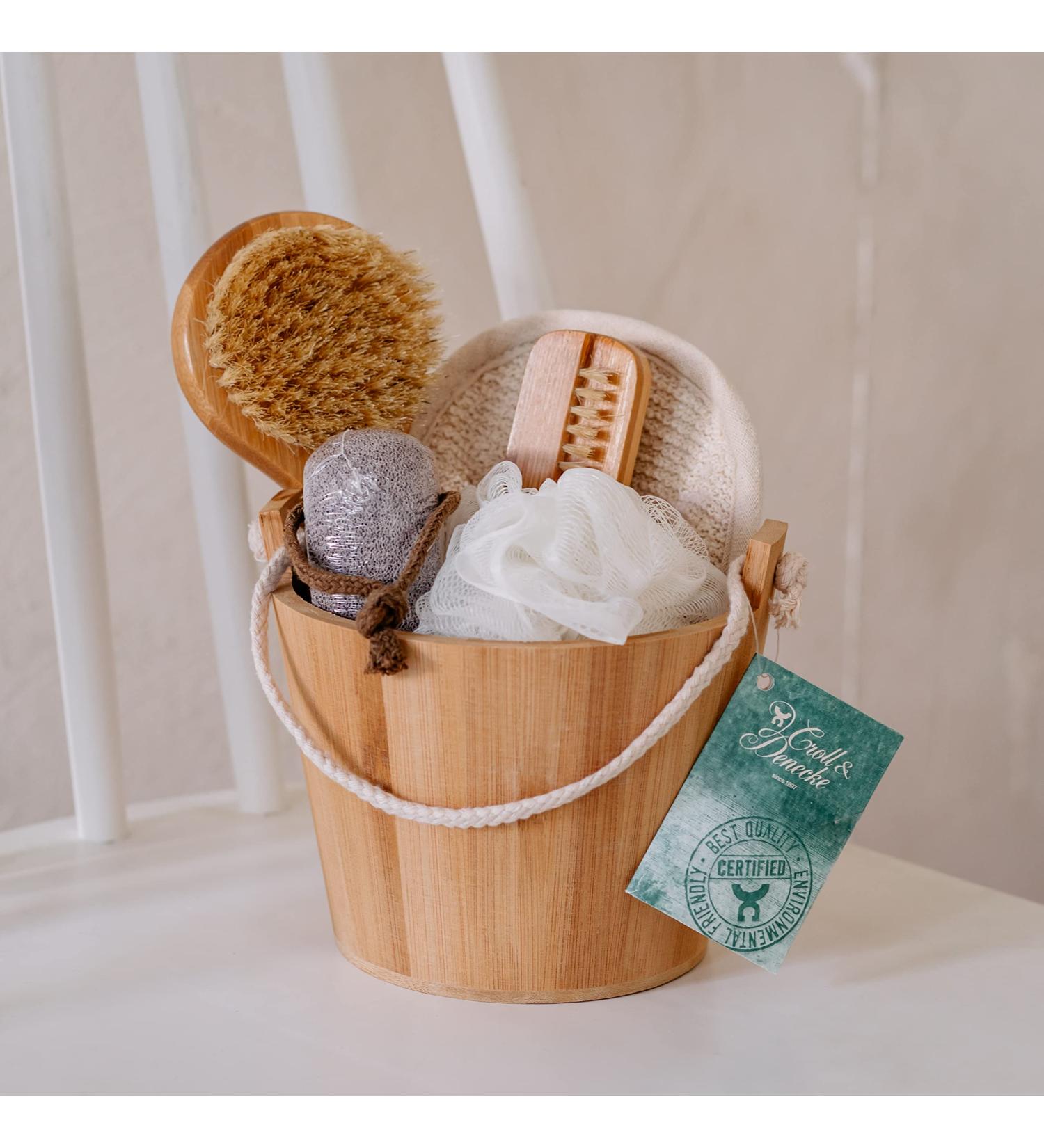 Croll & Denecke 40017 Bamboo Tub Gift Set - Luxurious Eco-Friendly Bath Essentials for Relaxation - Buy Online on GoSupps.com