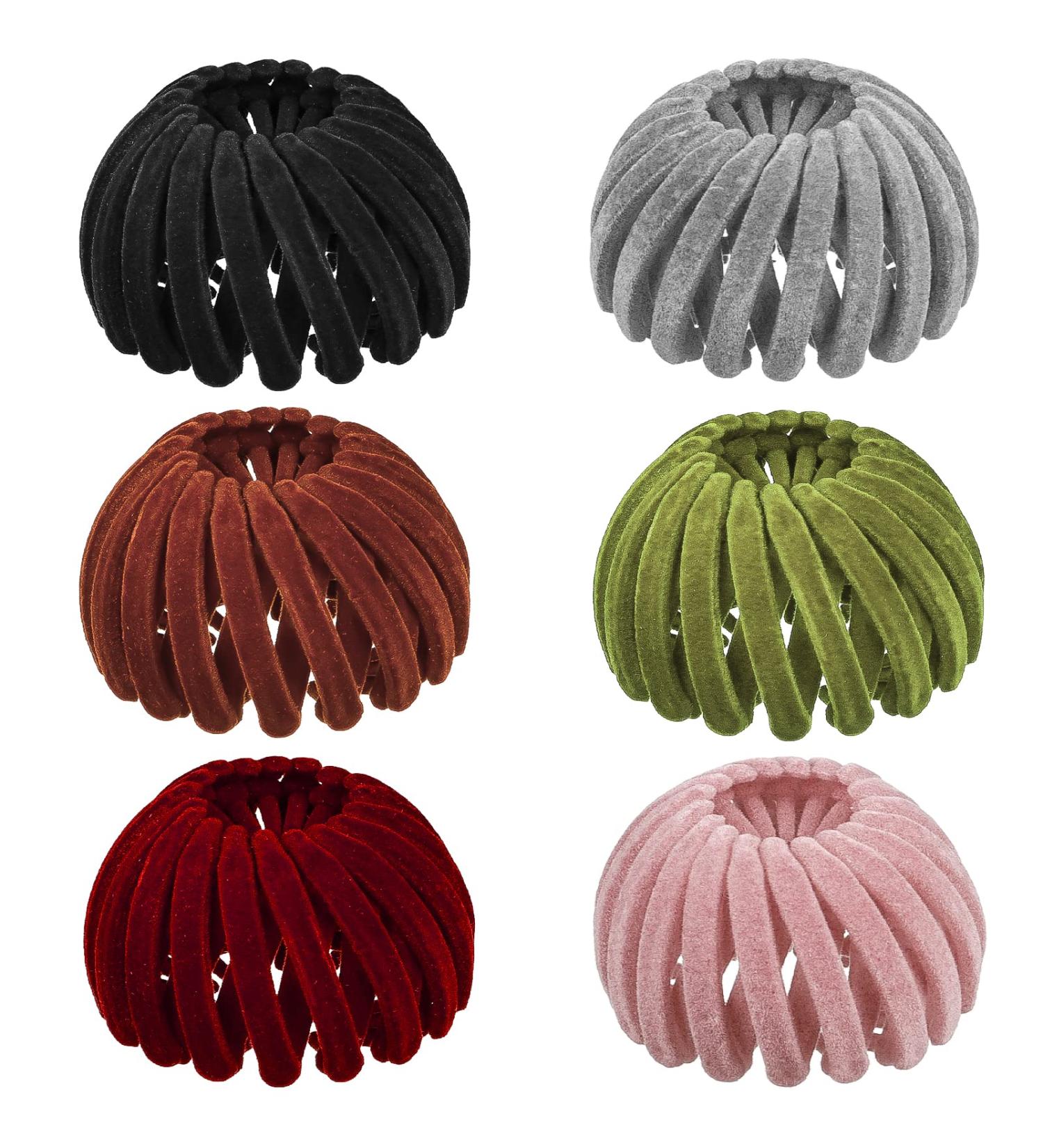 6Pcs Birds Nest Hair Clips Set - Fashionable Hair Bun Accessories for Women and Girls - Buy Online on GoSupps.com