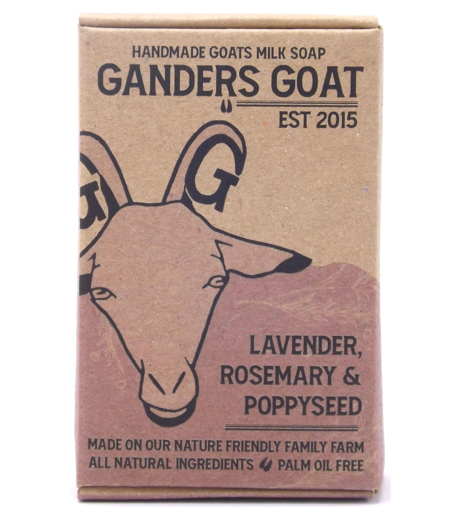 Lavender Rosemary and Poppyseed Goat Milk Soap 100g - Buy Online on GoSupps.com