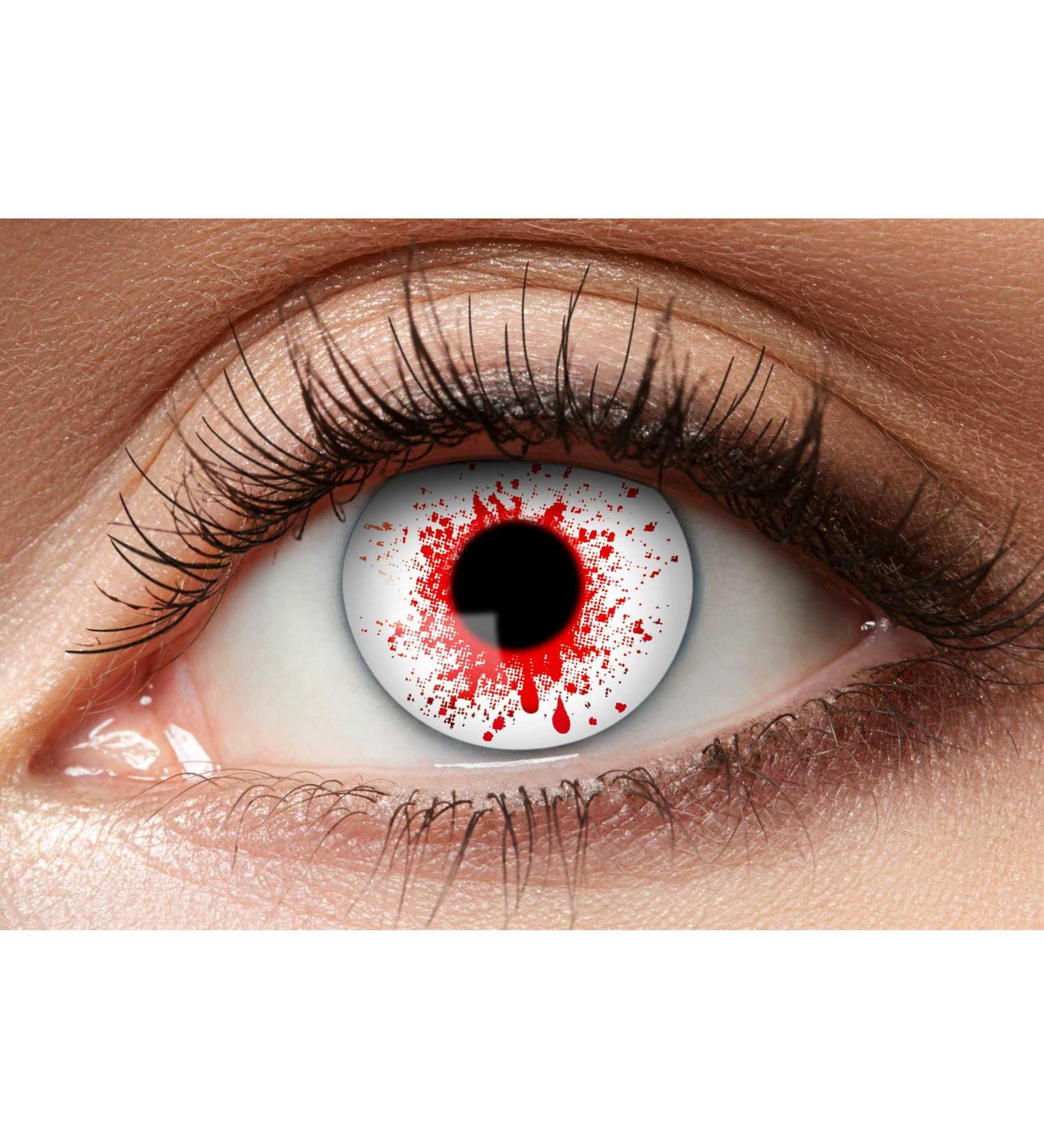 Buy Balinco Bloody Red Colored Contact Lenses - Perfect for Cosplay Halloween Carnival & Rave Festivals | No Prescription Needed - Buy Online on GoSupps.com