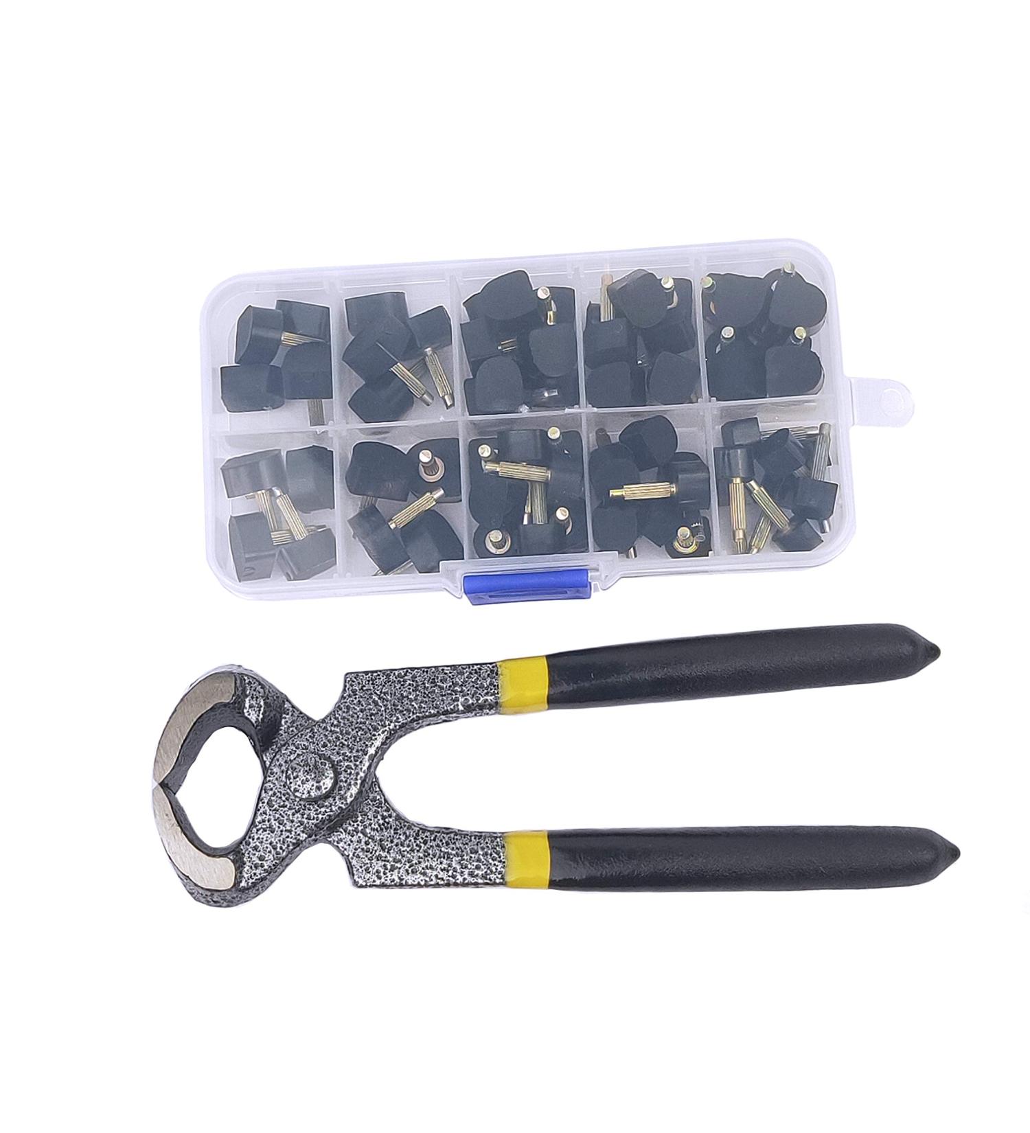 32 Pairs High Heel Tips Replacement Caps & Repair Kit for Women - Stiletto Dowel Pin Set with Remove Pliers - 8 Sizes (8-12.5mm) - Buy Online on GoSupps.com