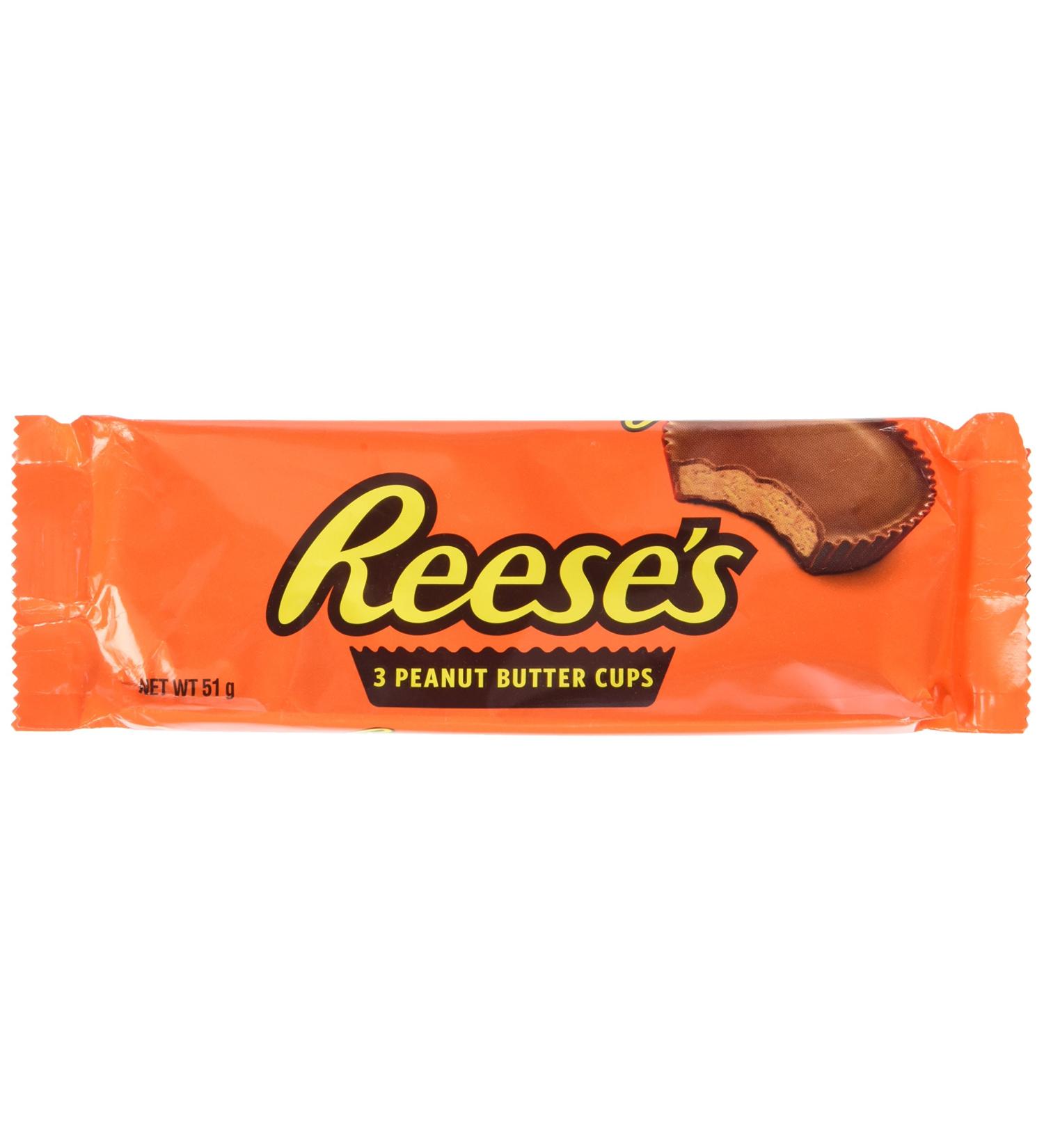 Reese's 3 Peanut Butter Cups 51 g - Lot de 10
