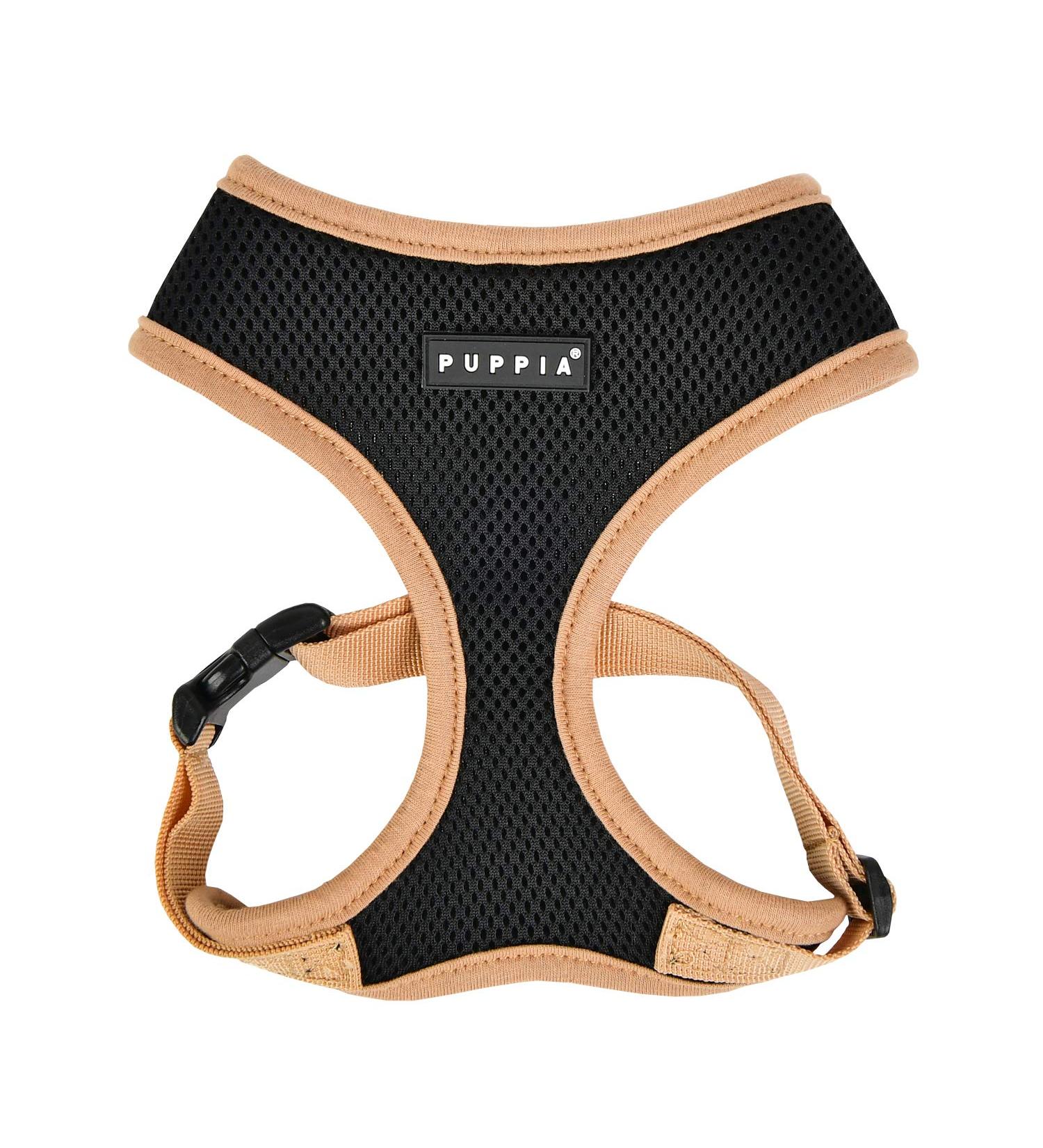 Puppia Soft Harness II - Comfortable Adjustable Dog Harness for Small & Medium Dogs - 400 ml (1 Pack) - Black - Buy Online on GoSupps.com