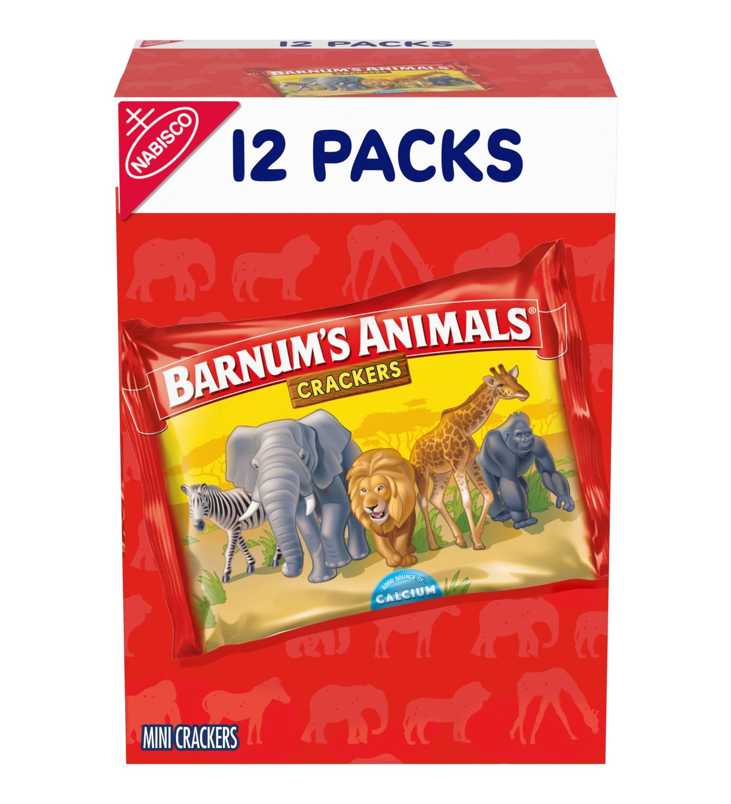 Barnum's Original Animal Crackers 12 Snack Packs - Delicious & Convenient Snacking Option - Buy Online on GoSupps.com