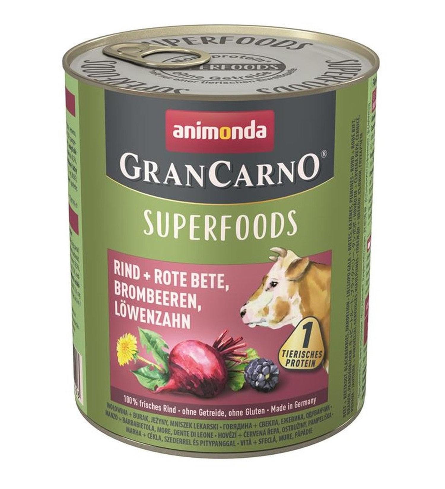 animonda 800gx6 Beef + R.Bettere + Bromb.+Lionce.Gran Carno