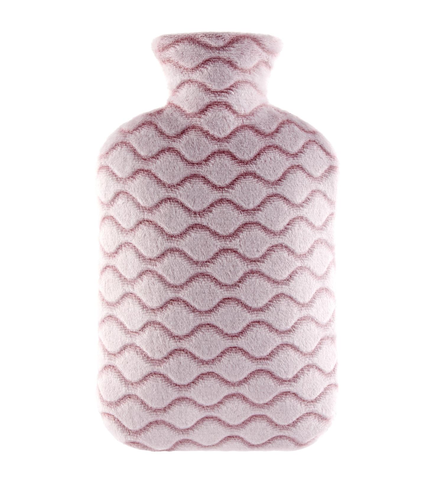 Samply 2L Hot Water Bottle with Soft Cover - Pink Hot Water Bag for Pain Relief & Cozy Nights - Buy Online on GoSupps.com