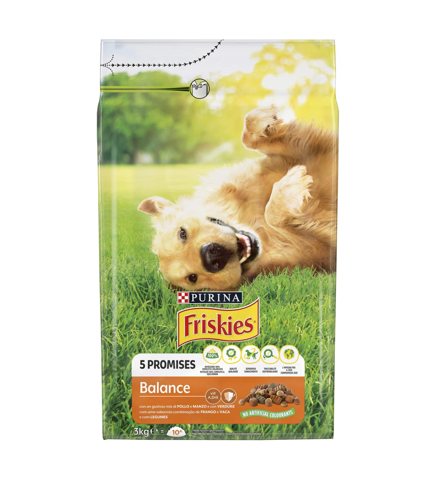 Friskies vitafit Balance Dog Food with Chicken and Vegetables 3 kg - Buy Online on GoSupps.com