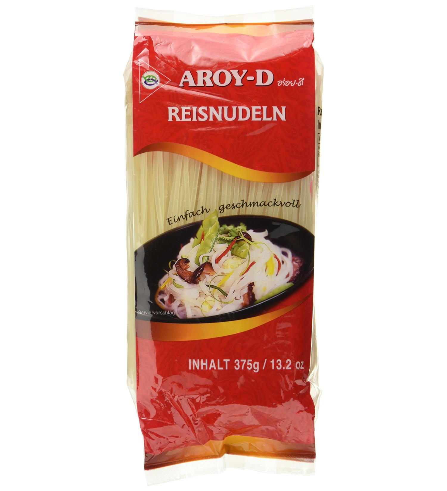 Aroy-D Gluten-Free Rice Noodles - 3mm Bundle (375g) | International Shipping - Buy Online on GoSupps.com
