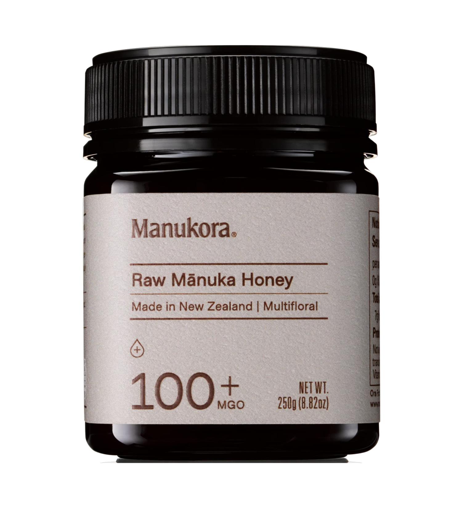 Manukora MGO 100+ Multifloral Raw Manuka Honey - 8.8oz | Authentic Non-GMO New Zealand Honey | MGO Certified | Traceable from Hive to Hand - Buy Online on GoSupps.com
