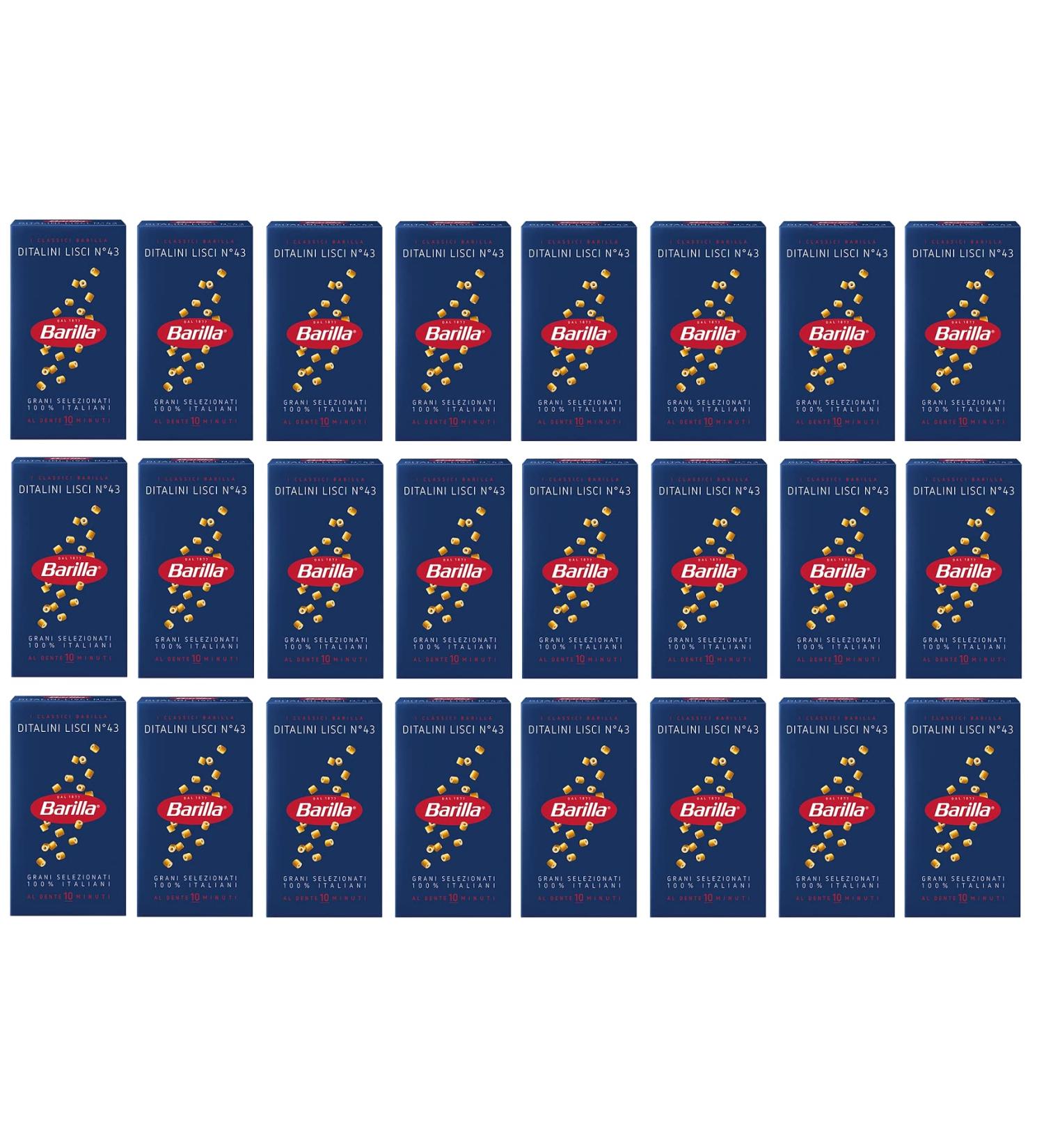 Barilla Barilla Ditalini Lisci Pasta No. 43 500 g Pack of 24 - Buy Online on GoSupps.com