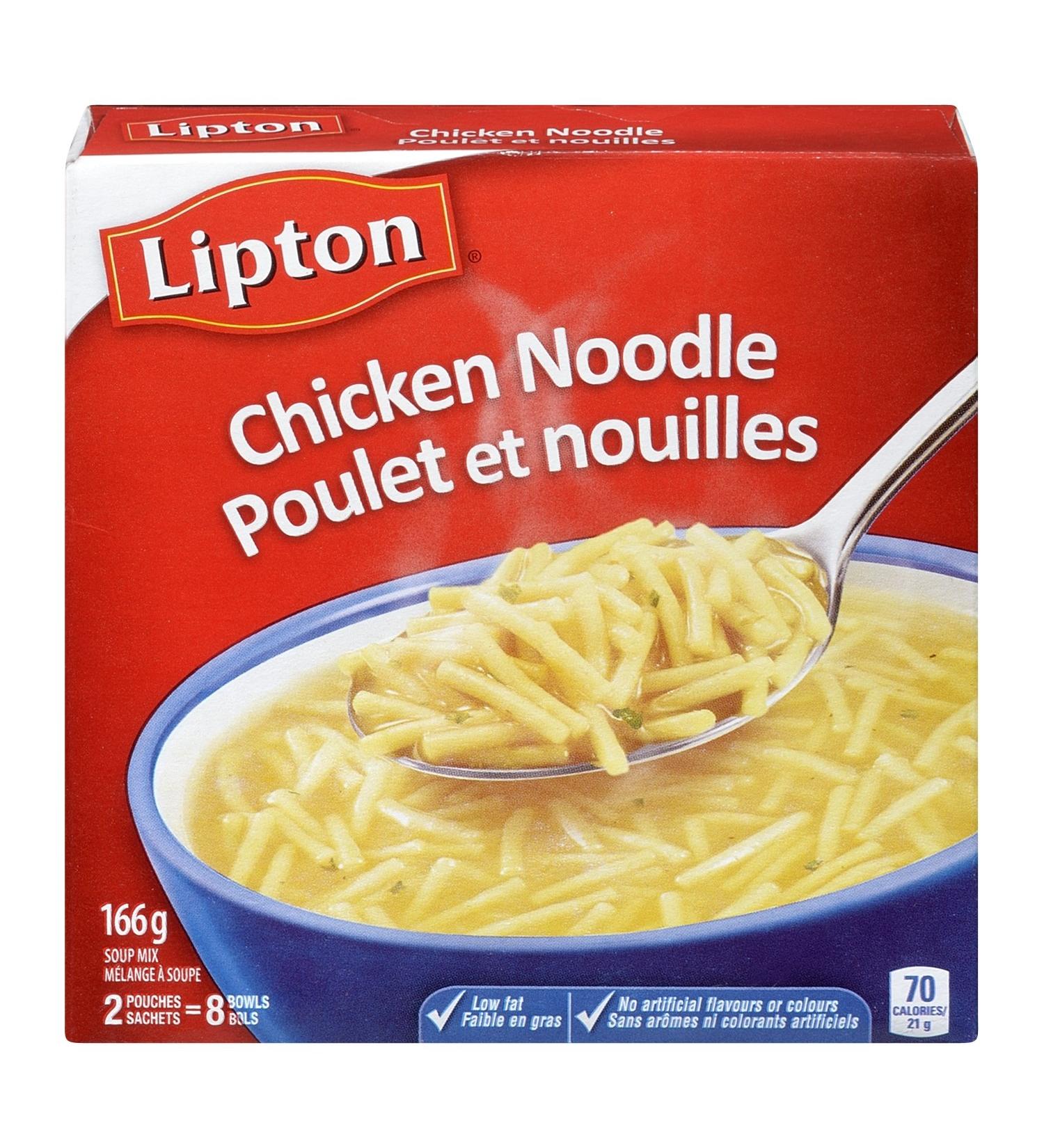 Lipton Dry Soup Mix for Quick Delicious Classic Noodle Soup Chicken Noodle Low Fat and No Artificial Flavours 166 g Pack of 24 1 count (Pack of 24) - Buy Online on GoSupps.com