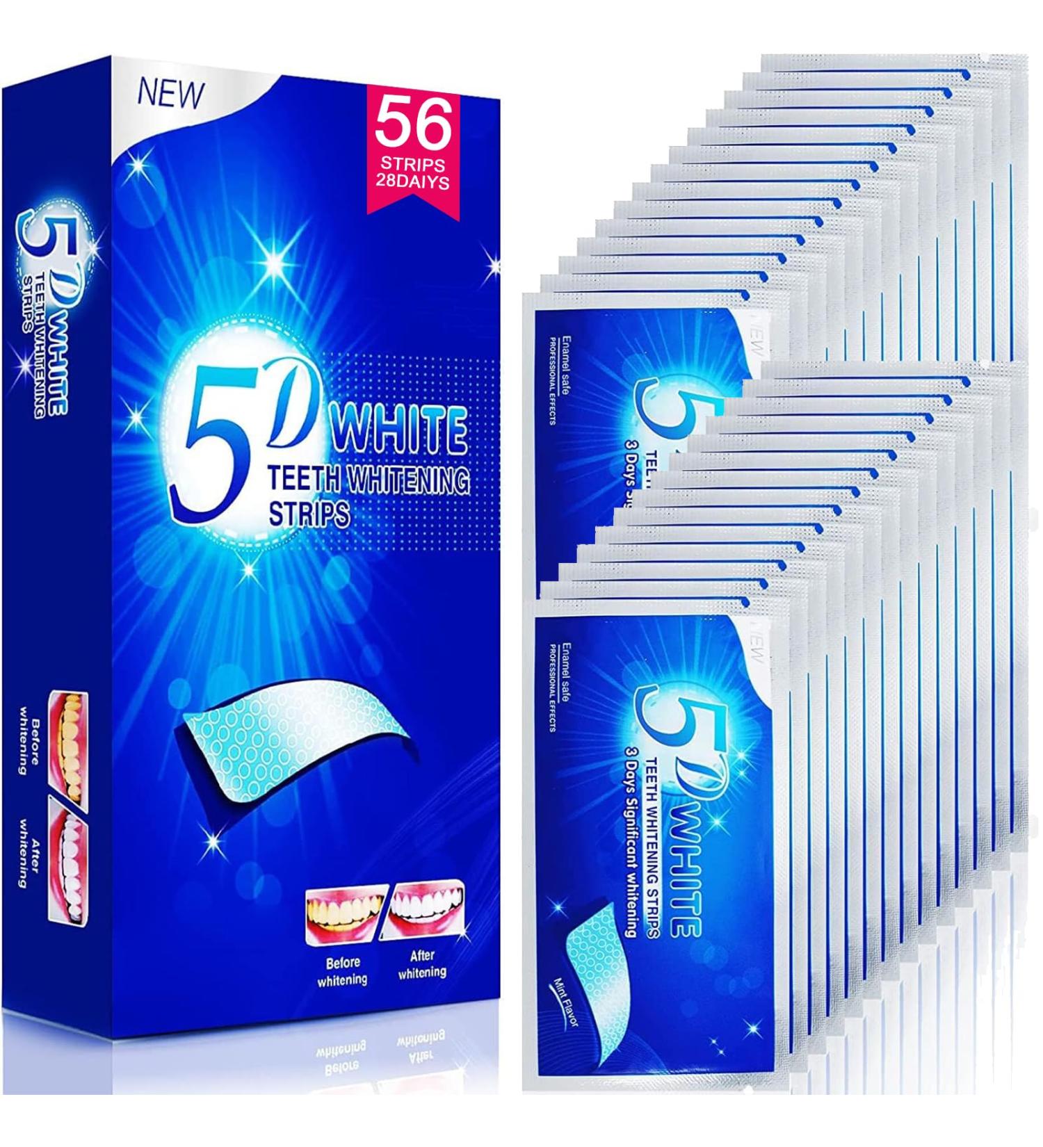 Cadelon Teeth Whitening Strips - 56 Strips, 28 Sessions, Enamel Safe Formula, Mint Flavour | Non-Sensitive & Peroxide Free - Buy Online on GoSupps.com