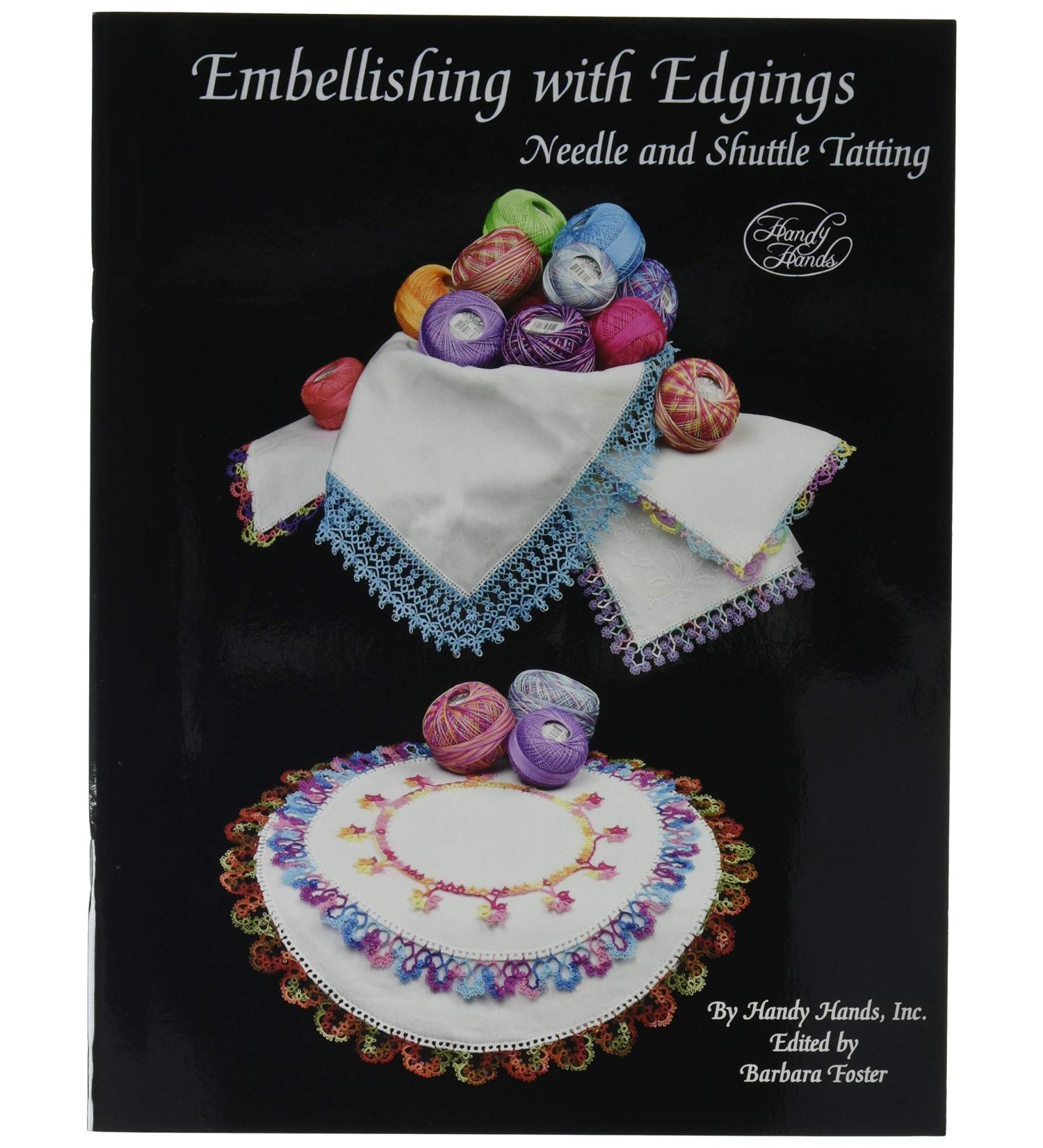 Handy Hands Embellishing with Edgings Tatting Book, Black
