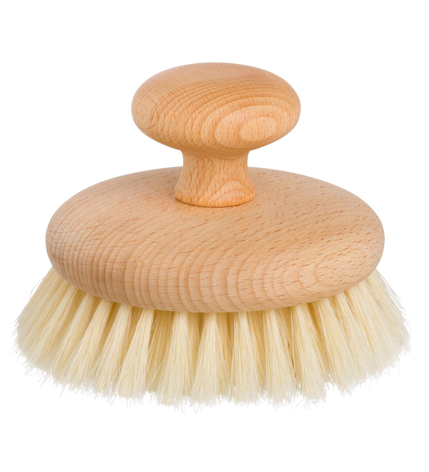 Redecker Natural Pig Bristle Massage Brush - Oiled Beechwood Knob - 3-7/8-Inches - Buy Online on GoSupps.com
